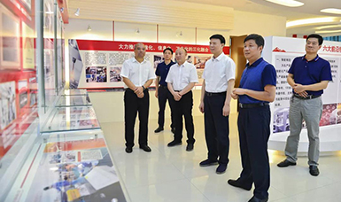 福建省人大常委会党组书记、副主任张广敏莅临虹润公司调研指导